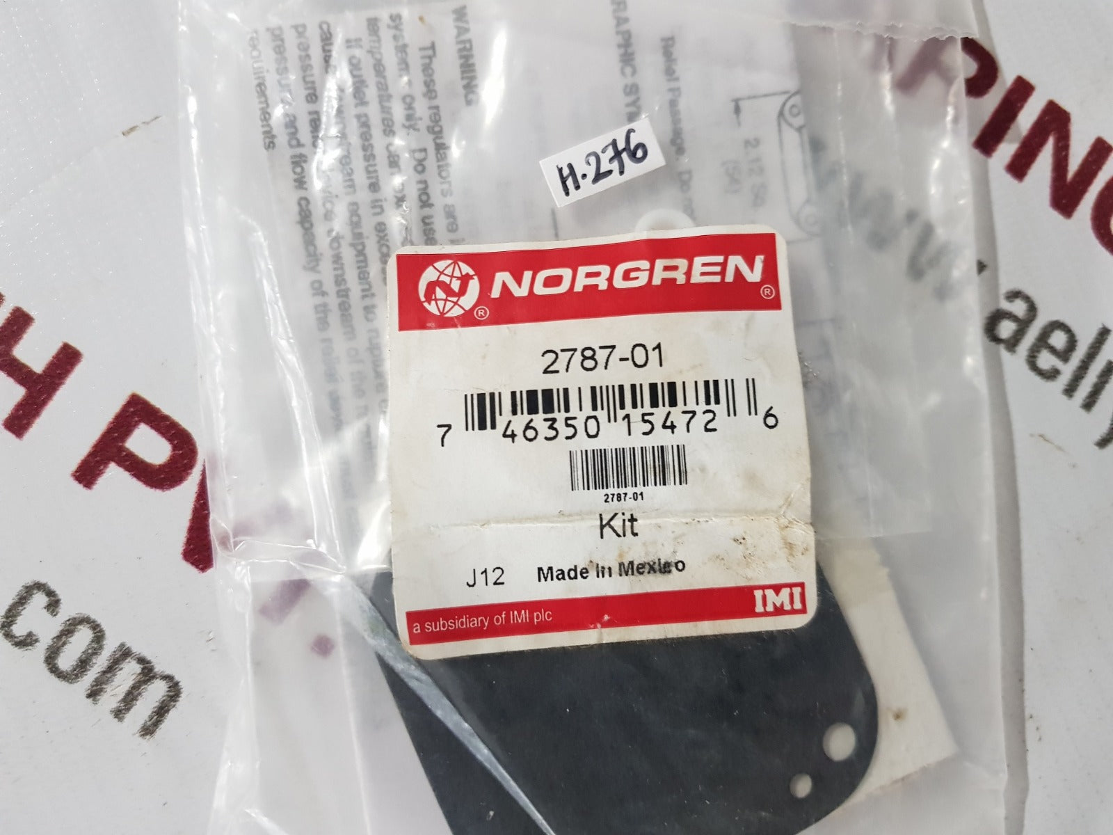 Norgren 2787-01 pressure regulator repair kit