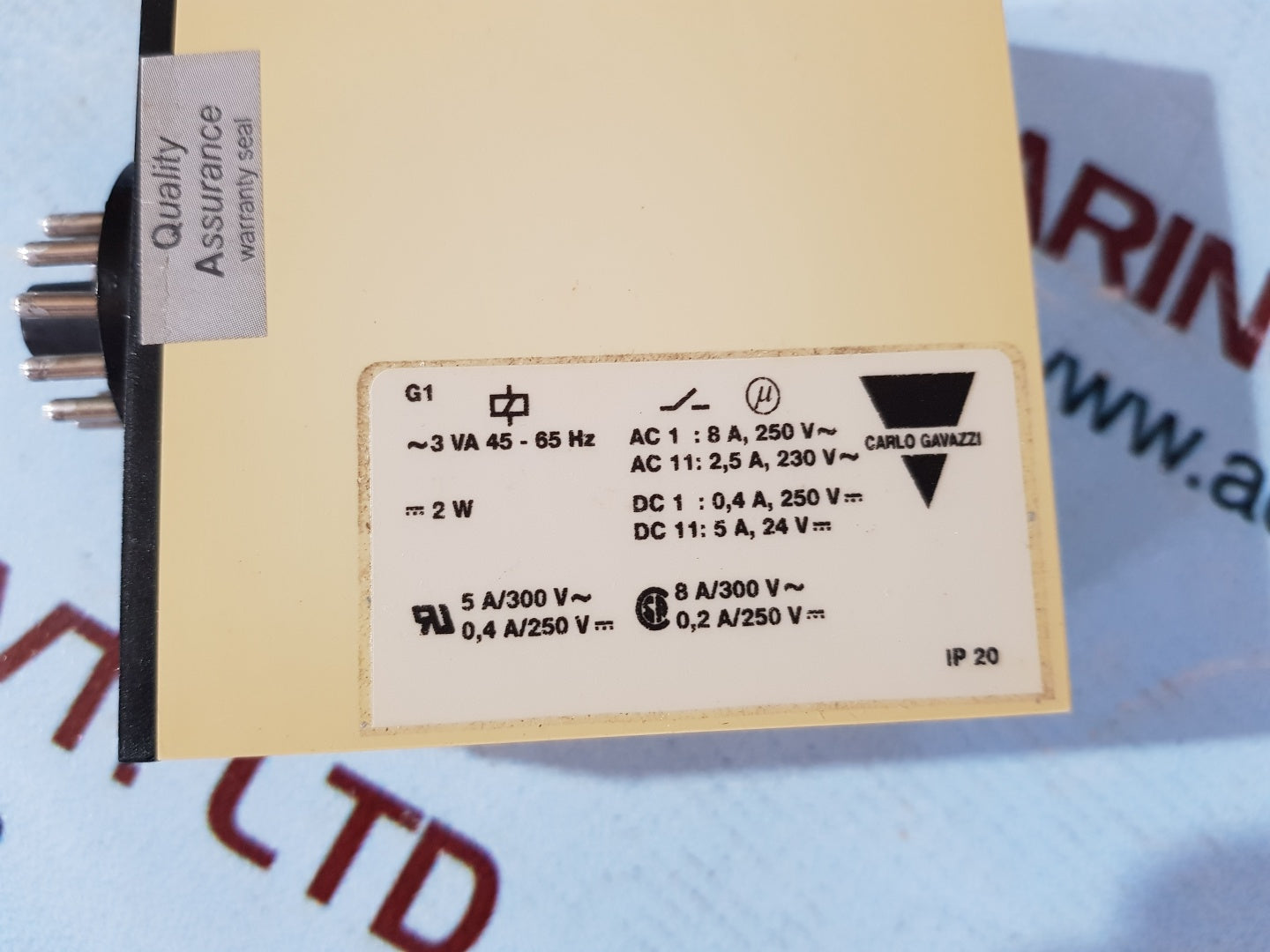 Carlo Gavazzi S 112 166 230 Interval Timer 230V 50/60Hz 3Va 8A 250V