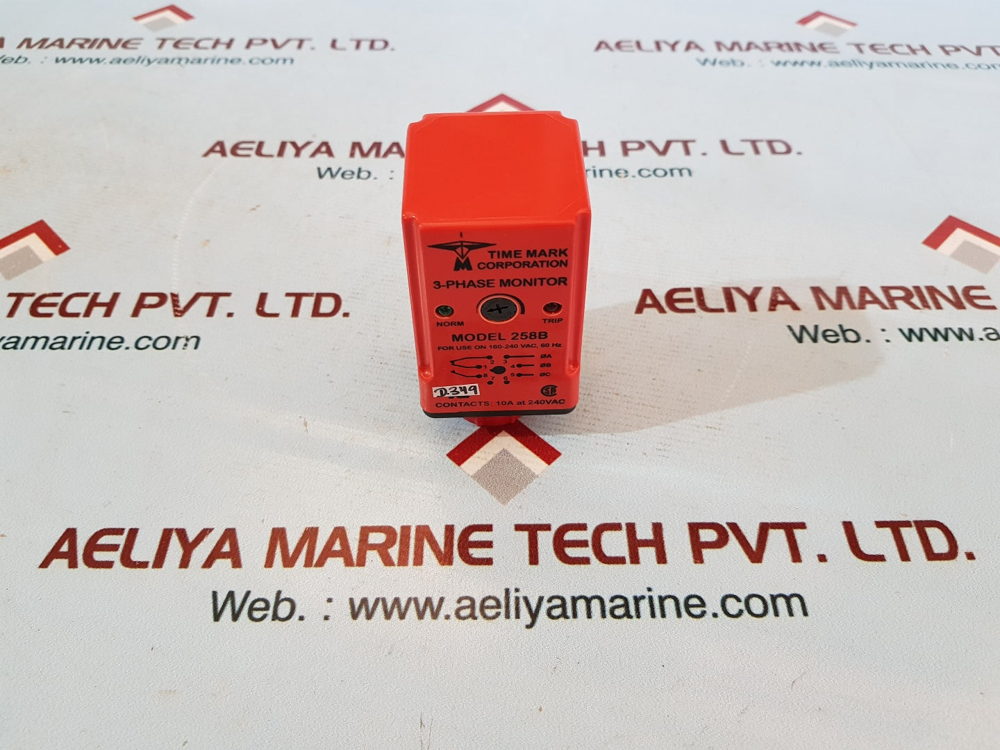 Time mark 258b 3-phase monitor 240vac