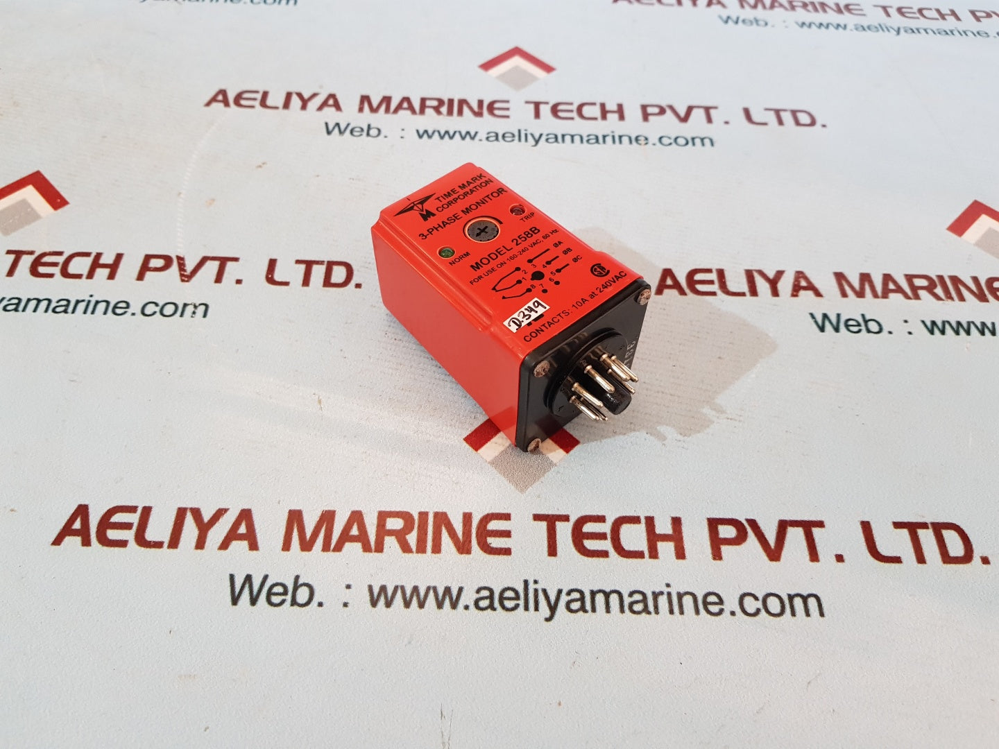Time mark 258b 3-phase monitor 240vac