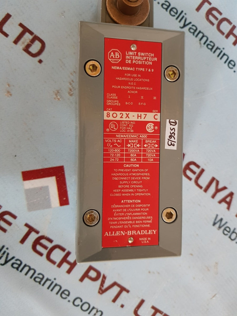 Allen-bradley 802x-h7 ser.c limit switch