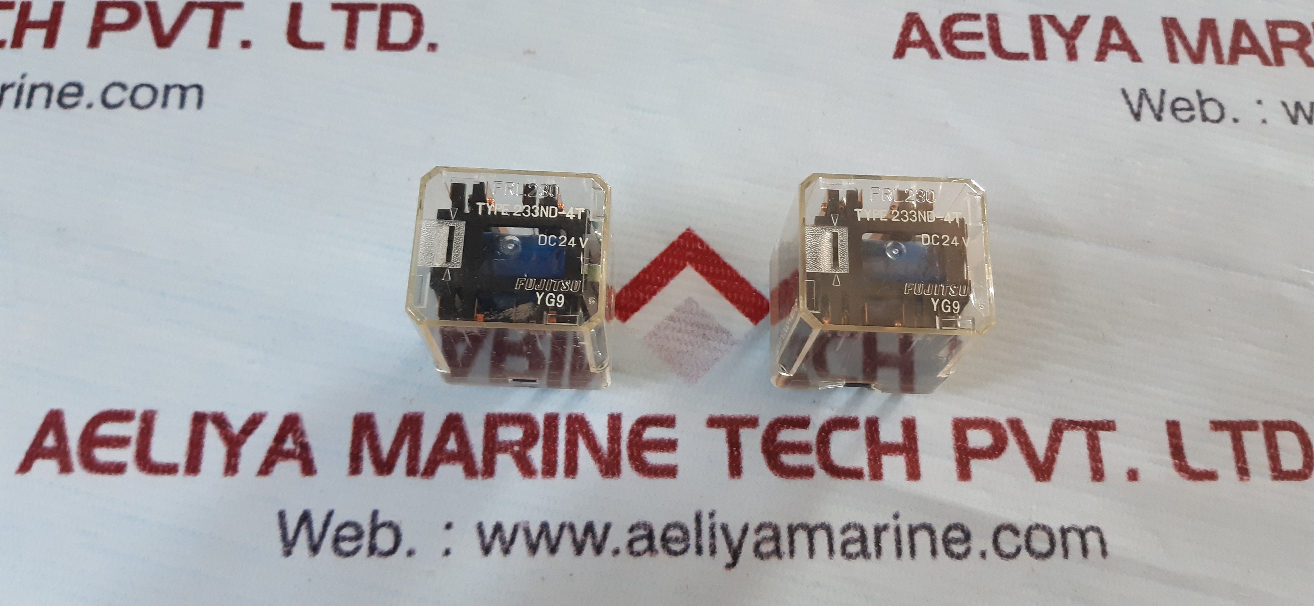 Lot of 3X Fujitsu 233ND-4T Relay FRL230 24V DC - Aeliya Marine Tech
