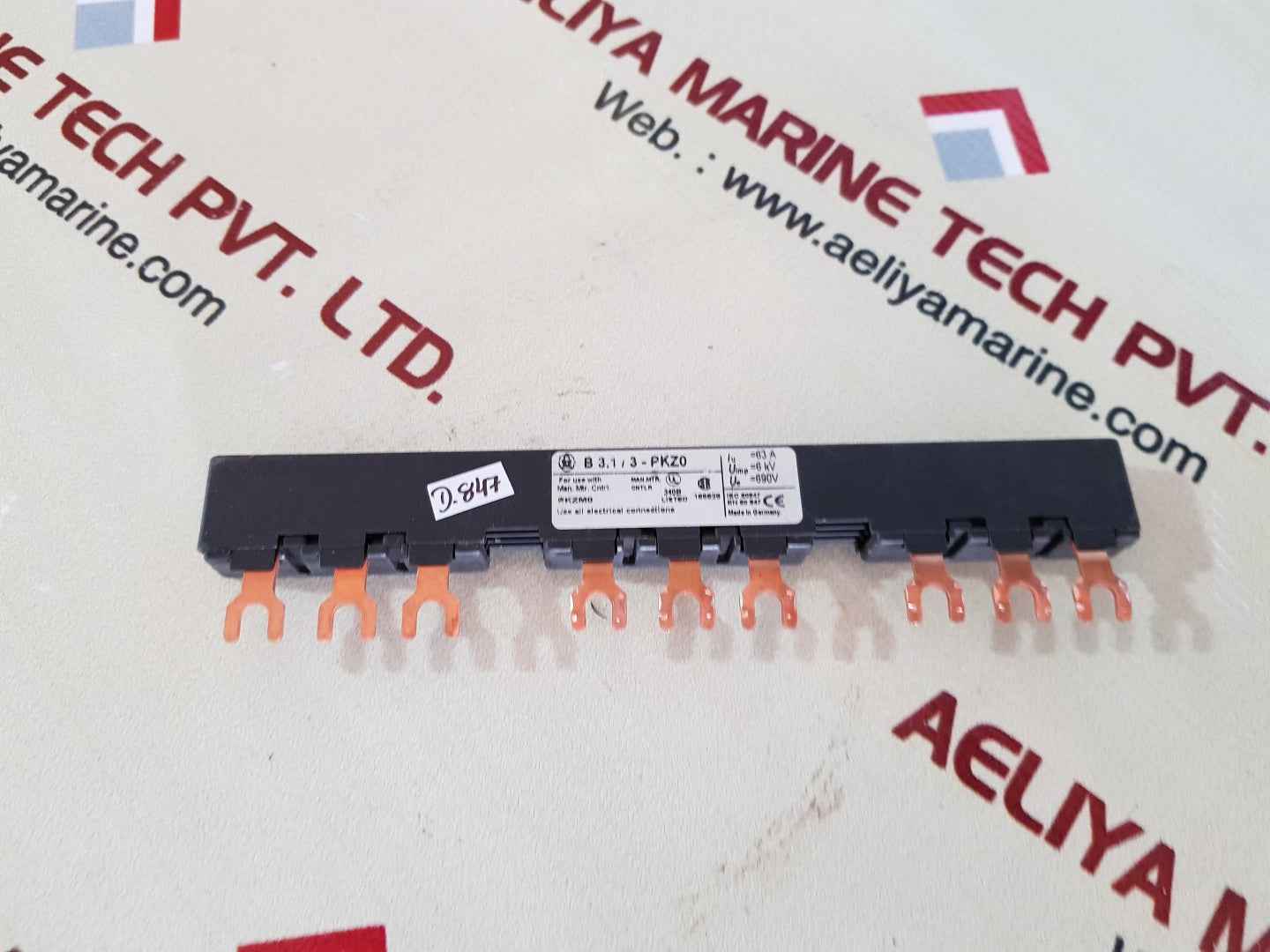 Lot of 4X Klockner moeller b3.1/3-pkz0 connector feeder terminal