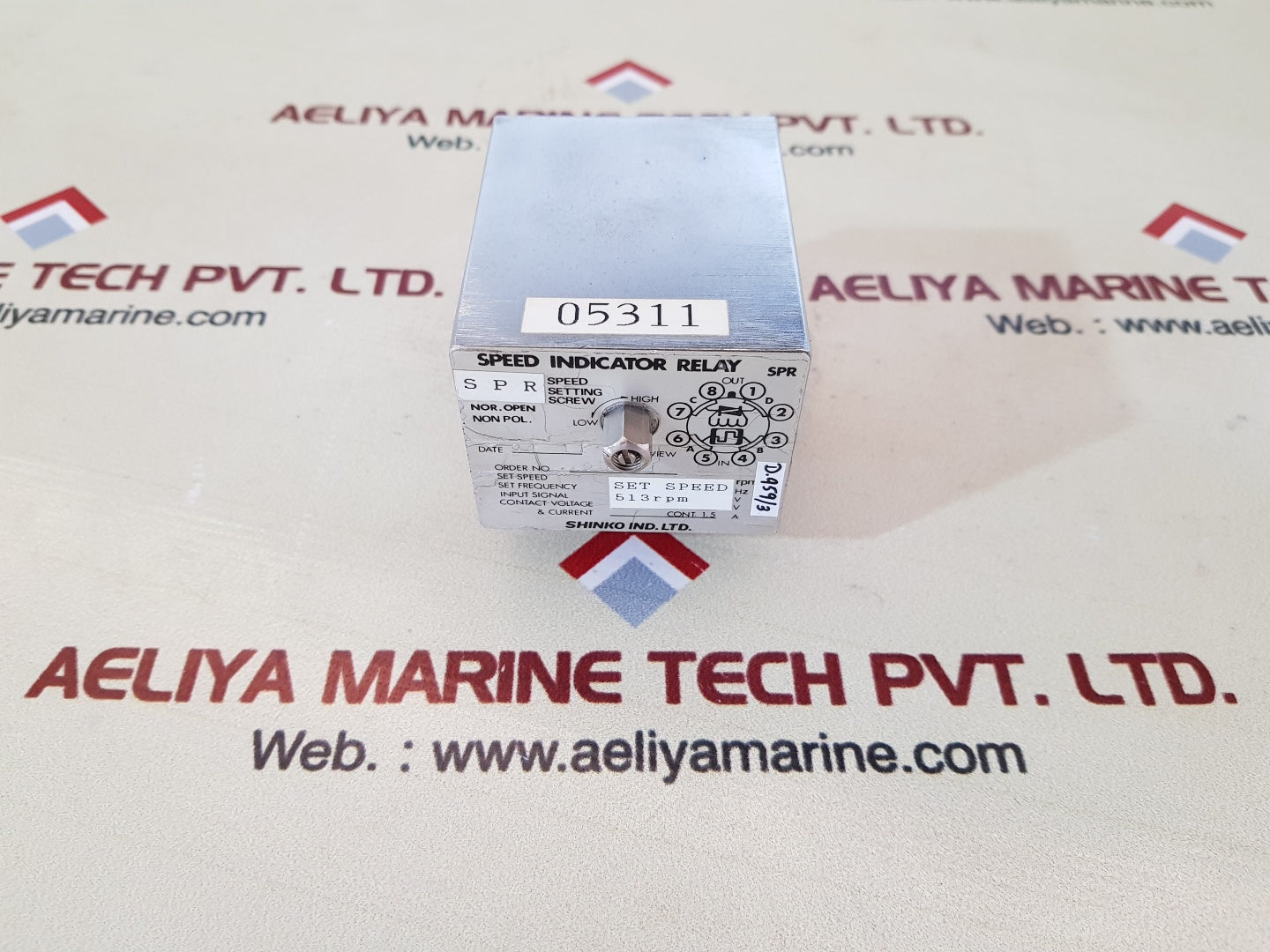 Shinko Speed Indicator Relay 8 Pin Set Spee 513 Rpm