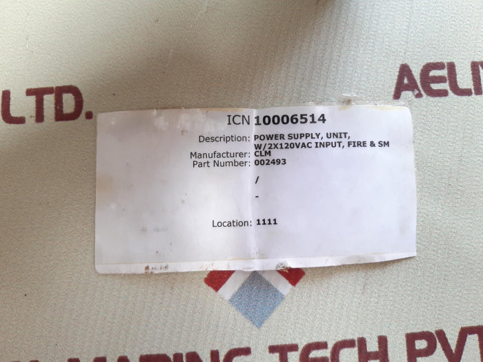 Consilium css 3300 power supply unit 002493