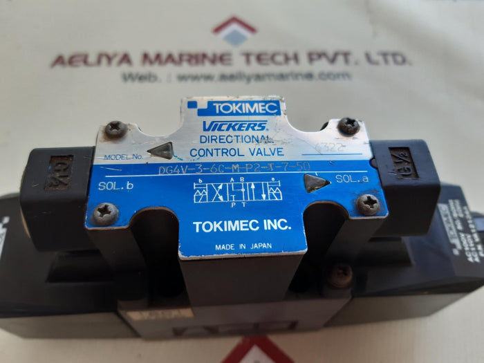 Tokimec vickers dg4v-3-6c-m-p2-t-7-50 directional valve