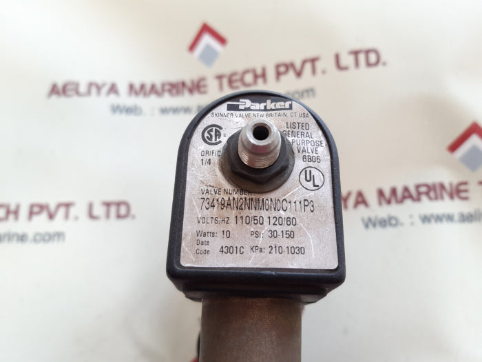 Parker 73419an2nnm0n0c111p3 skinner valve
