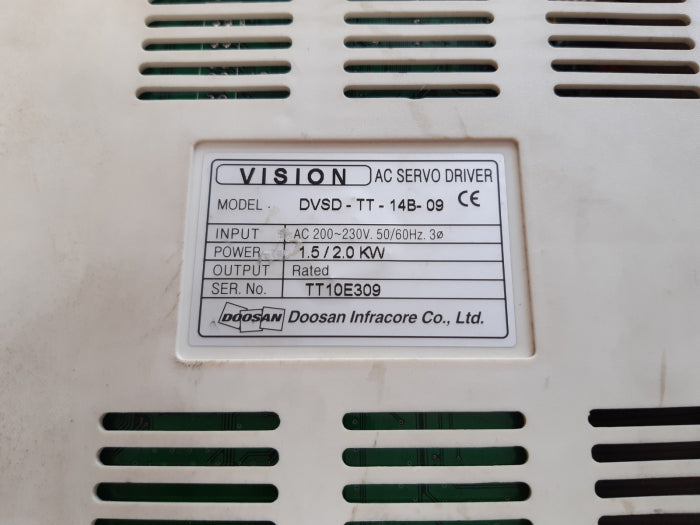 Doosan vision dvsd-tt-14b-09 ac servo driver