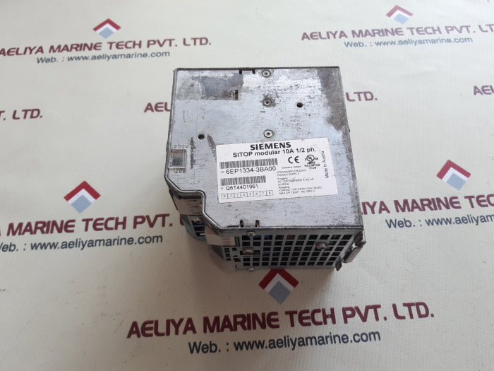 Siemens 6Ep1 334-3Ba00 Sitop Modular 10A 1/2Ph Power Supply