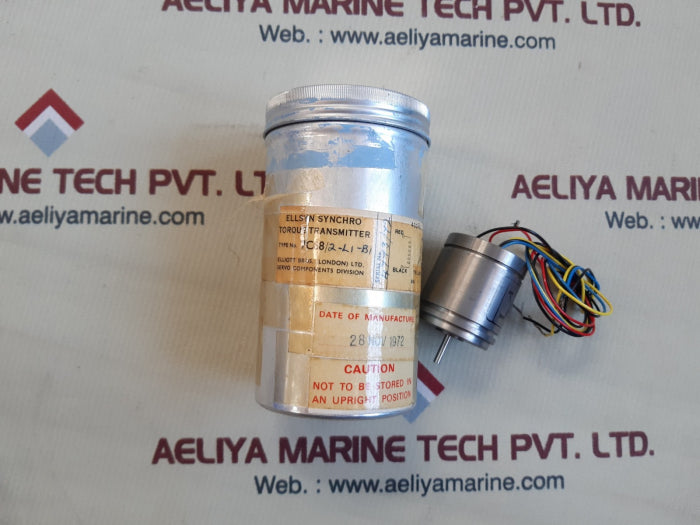 Elliott 7c68/2-li-bi ellsyn synchro torque transmitter