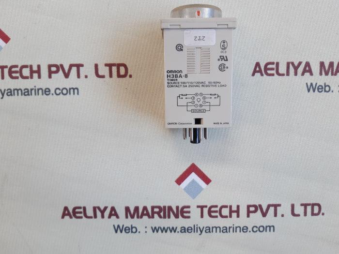 Omron H3Ba-8 Timer Relay Module 5A 250Vac 100/110/120Vac 50/60Hz