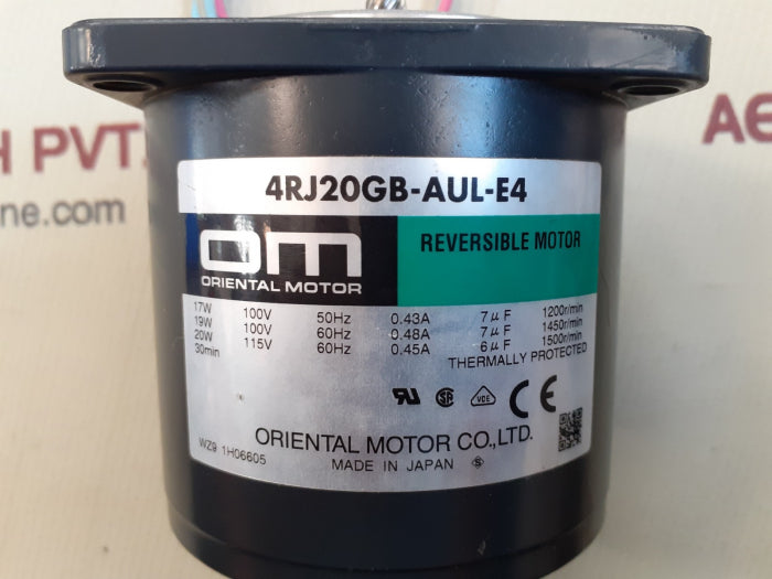 Oriental motor 4rj20gb-aul-e4 reversible motor