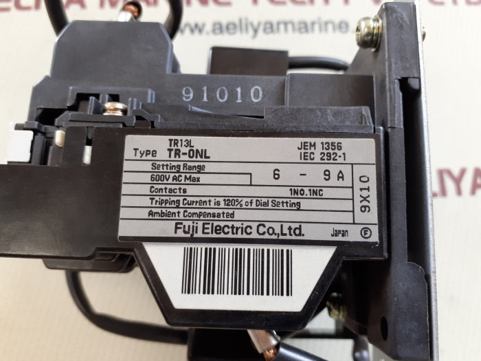 Fuji Electric Tr-onl Thermal Overload Relay Tr13L 6-9A 600V