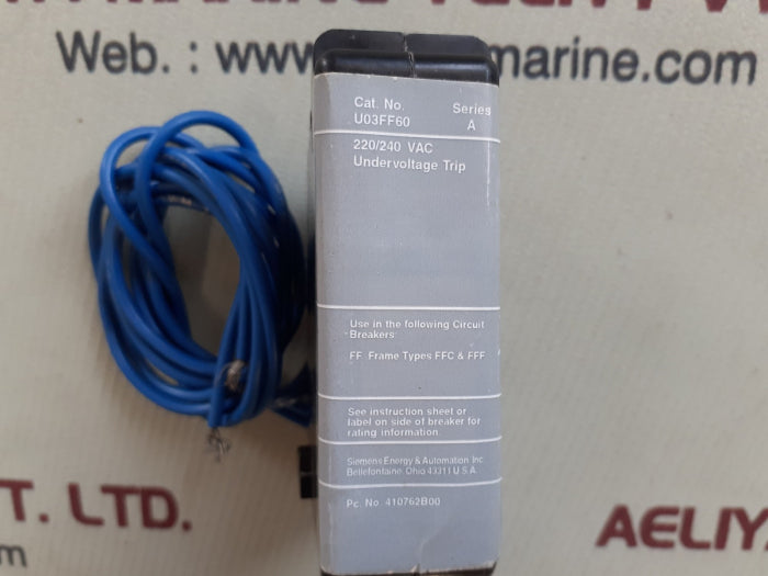 Siemens u03ff60 molded case circuit breaker accessory