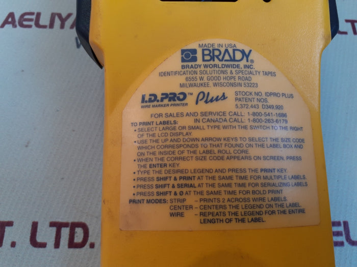 Id pro plus wire marker printer