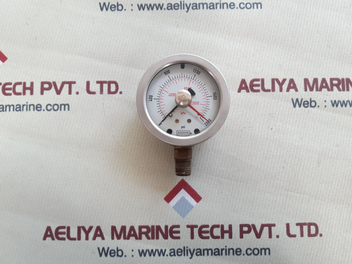 Noshok pressure gauge 0-2000 psi 0-12000 kpa