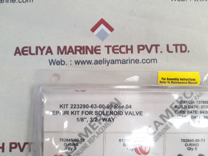 Cameron kit 223290-63-00-99 repair kit for solenoid valve