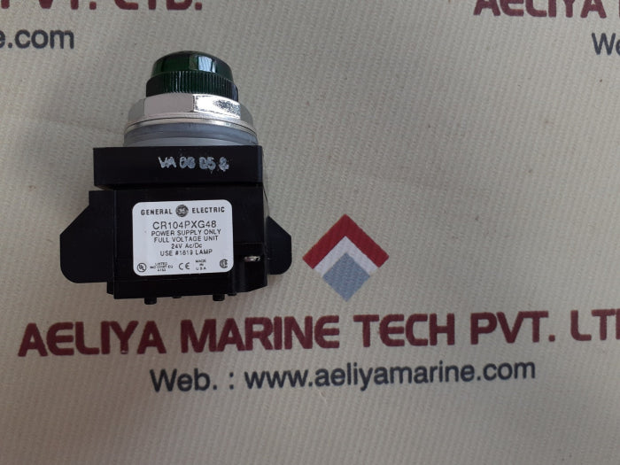 General electric cr104pxg48 green push button