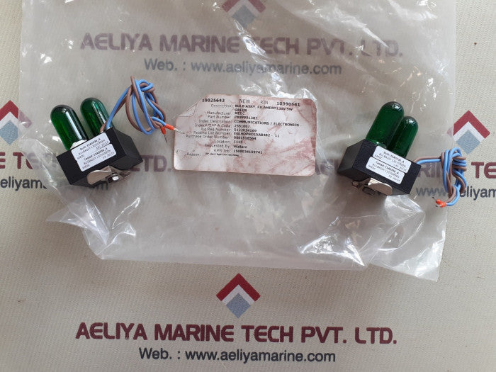 Lot Of 2X Px99901387 130V Green Bulb Assy