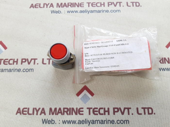 Eao 704.960.0 actuator pb red light