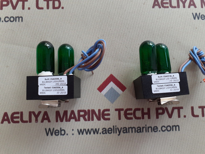 Lot Of 2X Px99901387 130V Green Bulb Assy