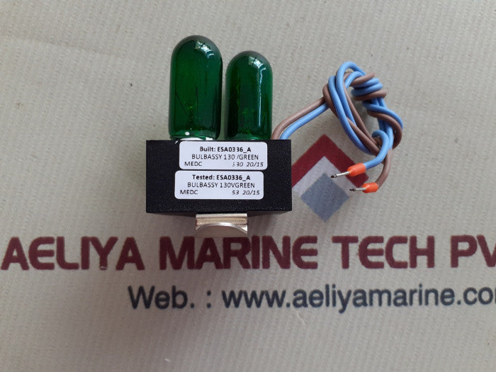 Lot Of 2X Px99901387 130V Green Bulb Assy