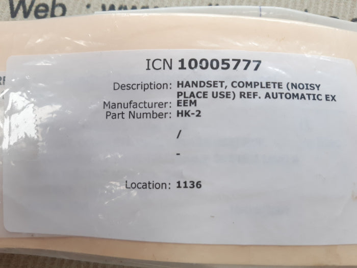 Eem hk-2 handset