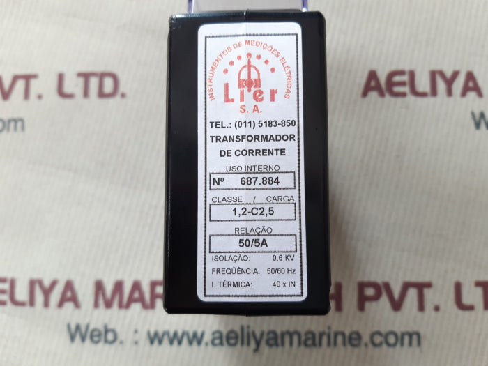 Lier 50/5a current transformer