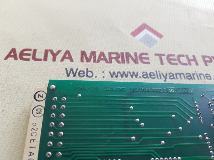 Sulzer fsa-c5 pcb card 112.003.332.210
