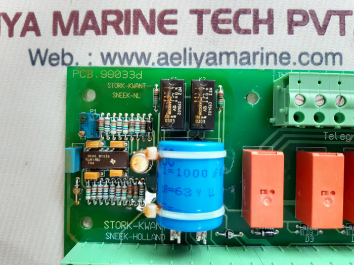 Stork-kwant pcb 98033d telegraph relay system alarm propulsion control