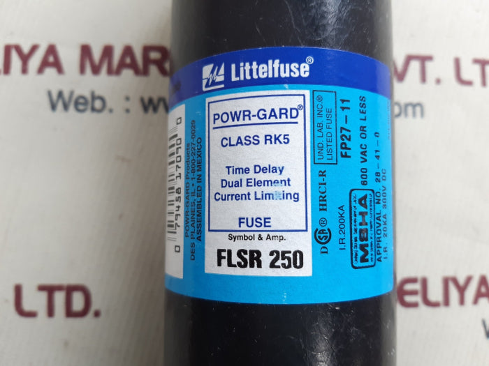 Littelfuse flsr 250 class rk5 time-delay fuses 600v