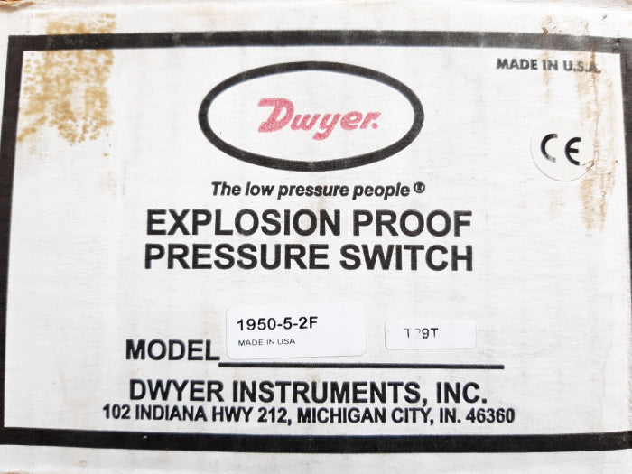 Dwyer 1950-5-2f explosion proof pressure switch