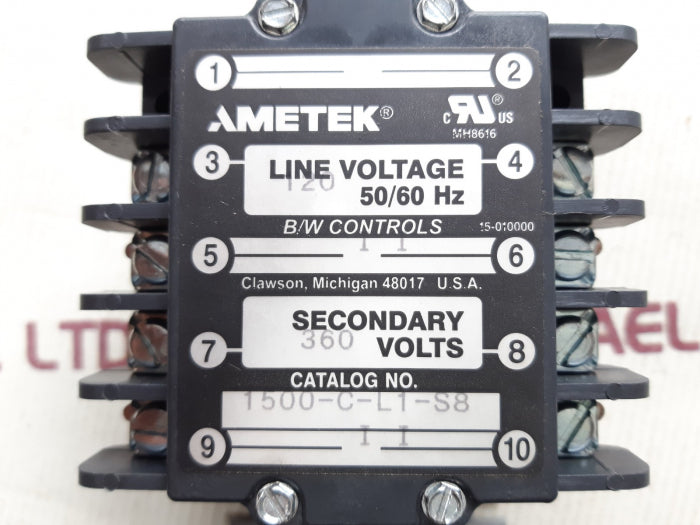 Ametek 1500-c-l1-s8-oc-x liquid level control
