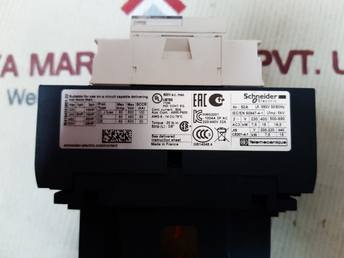 Schneider electric lc1d32m7 contactor
