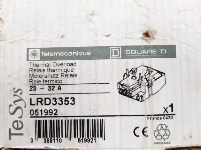 Telemecanique Lrd33 Thermal Overload Relay 23-32 A 690V