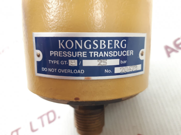 Kongsberg gt-9/25bar pressure transducer
