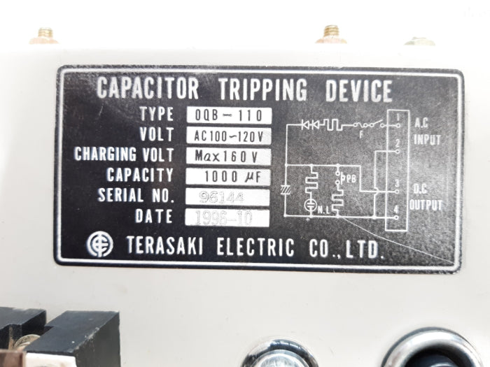 Terasaki 0Qb-110 Capacitor Tripping Device Ac100~120V
