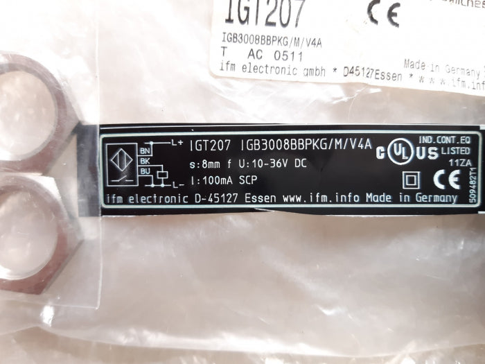 Ifm electronic igt207 inductive proximity switch