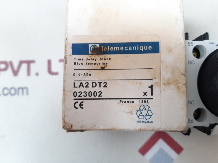 Telemecanique la2 dt2 time delay block 0.1-30s