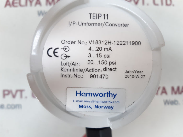 Hamworthy teip11 i/p-umformer/converter
