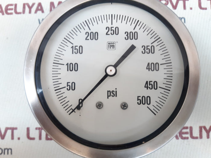 Nuova fima pressure gauge 0-500 psi