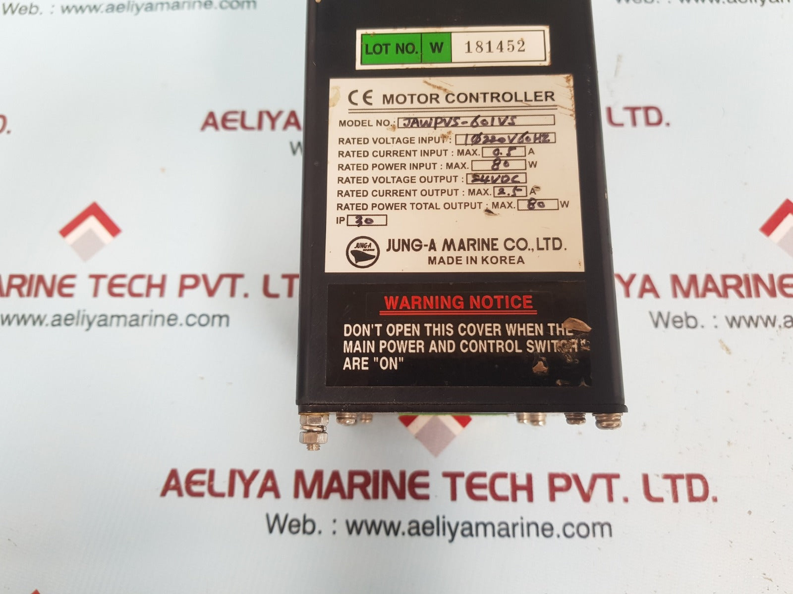 Jung-a Marine Wiper Control Jawpvs-601Vs Wiper Control