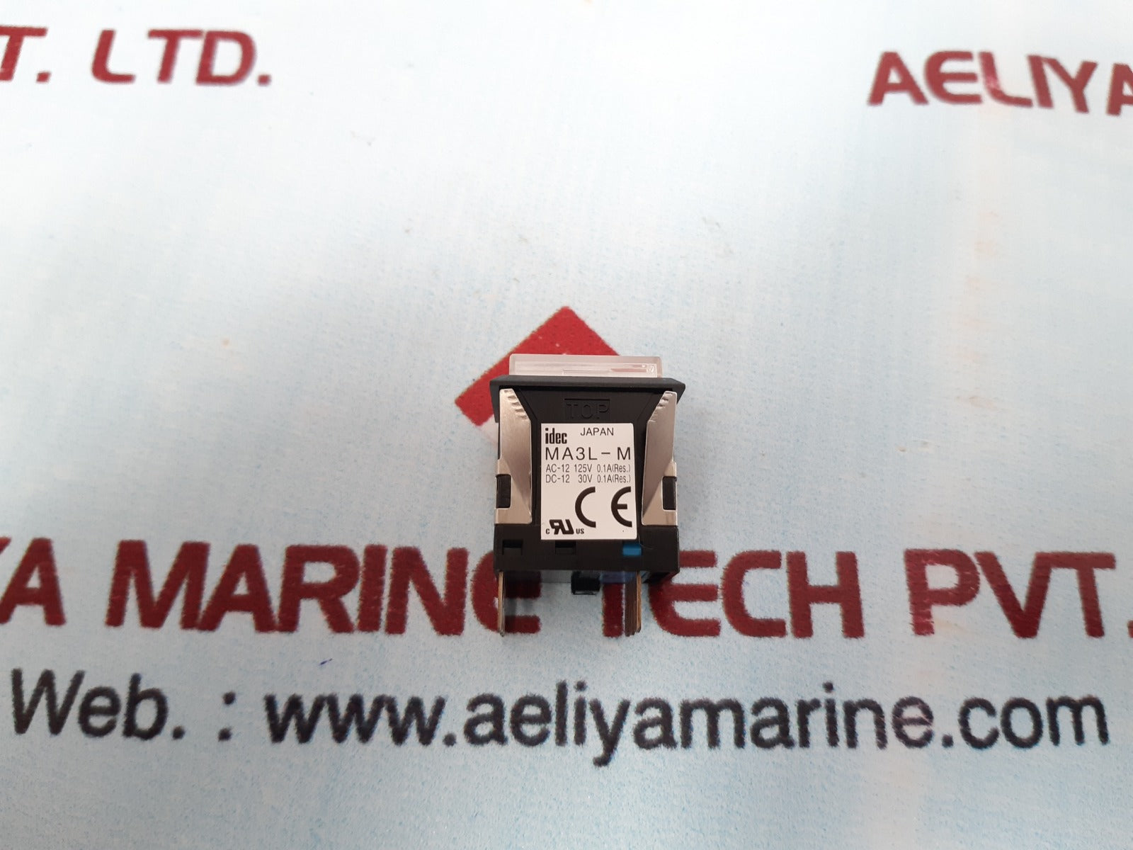 Idec Ma3L-m1341W Pushbutton Switch Ac-12 125V 0.1A