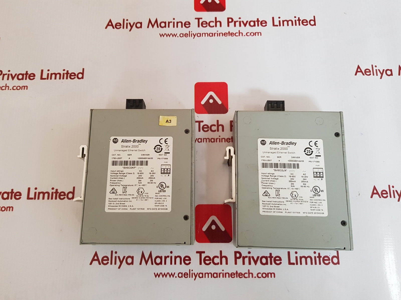 Allen-bradley Stratix-2000 Unmanaged Ethernet Switch 18-60V 24V 2W