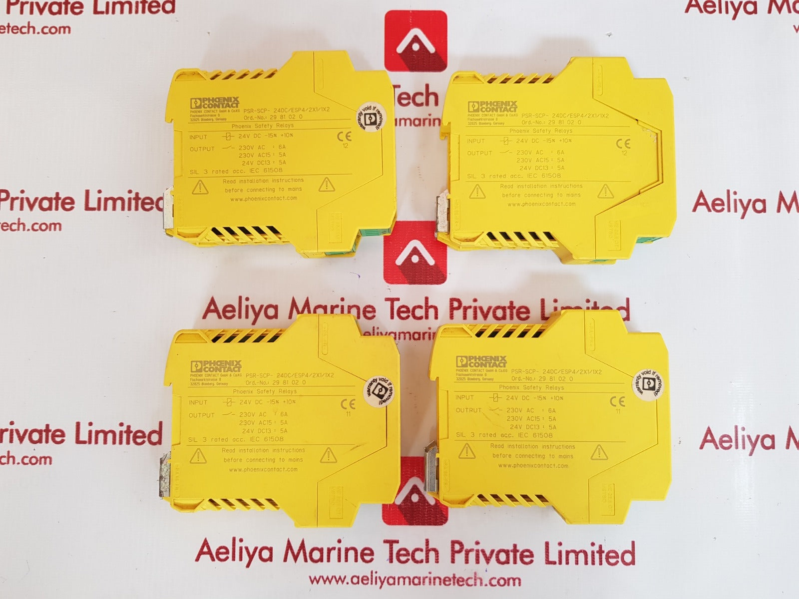 Phoenix Psr-scp-24Dc/Esp4/2X1/1X2 Safety Relay 240V Ac/24V Dc 6A