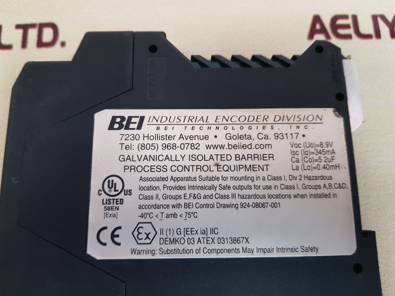 Bei 60004-003 Galvanically Isolated Barrier