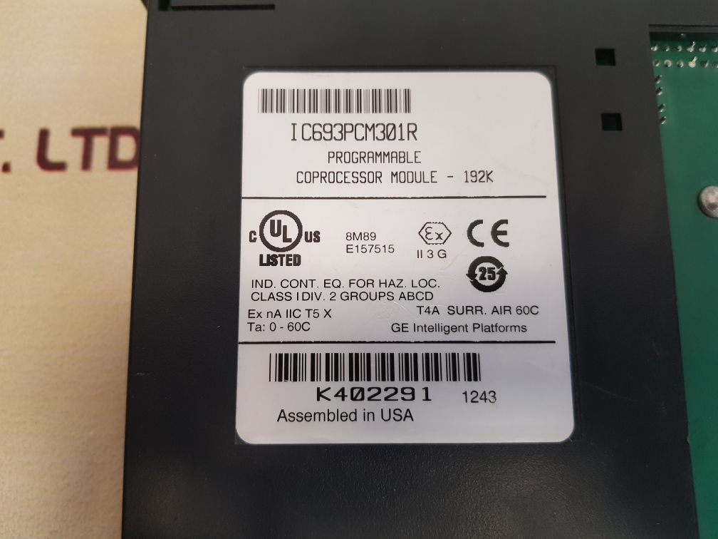 Ge Intelligent Ic693Pcm301R Programmable Coprocessor Module
