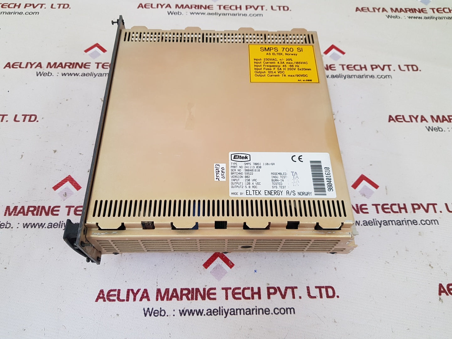 Eltek smps 700si power supply 241113.030, 110v/6a
