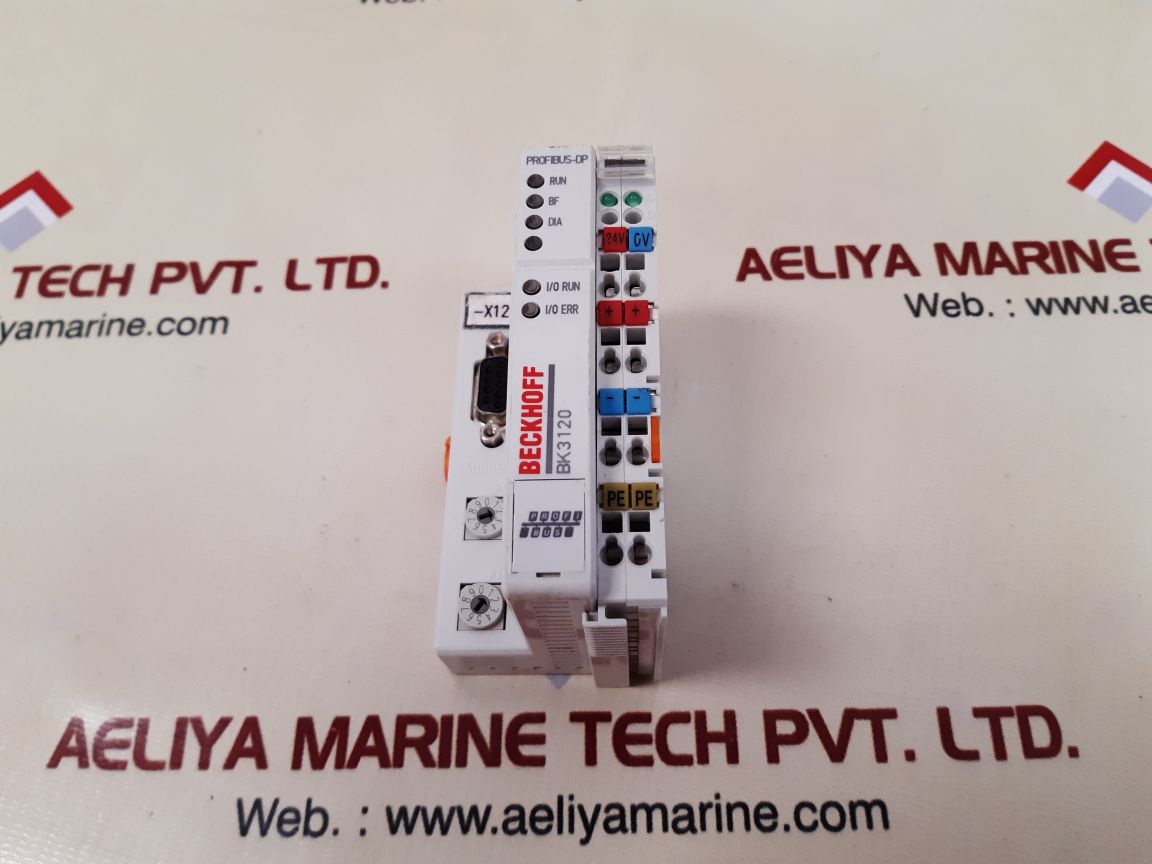 Beckhoff Bk3120 Profibus Economy Plus Bus Coupler 24V Dc Awg28-14 55C Max