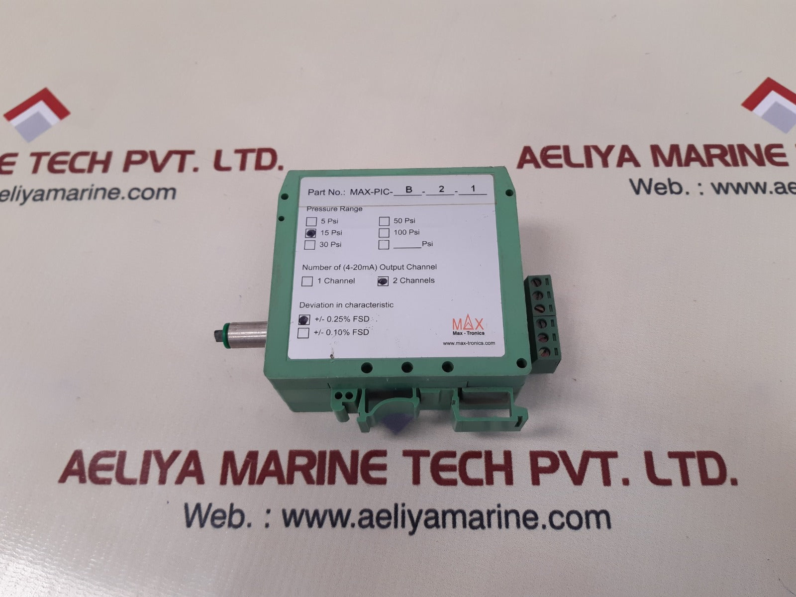 Max-tronics Max-pic-b-2-1 Relay 2 Channels 15 Psi